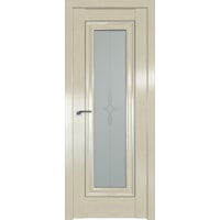 Межкомнатная дверь ProfilDoors 24X 60x200 (эшвайт золото/стекло матовое узор)