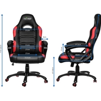 Кресло GameMax GCR07 (черный/красный)