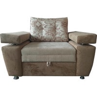 Кресло-кровать Виктория Мебель Кватро 1,5 ПД2 З 325 (ткань, коричневый)