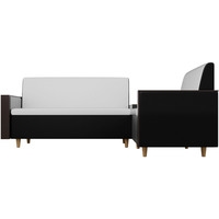 Угловой диван Mebelico Модерн 61168 (правый, белый/черный)