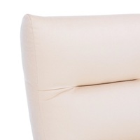 Кресло-качалка Leset Милано (орех текстура/бежевый велюр V 18)