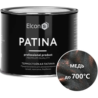Краска Elcon Patina термостойкая до 700C 0.2 кг (медь)