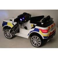 Электромобиль RiverToys Range Rover E555KX (белый, полиция)