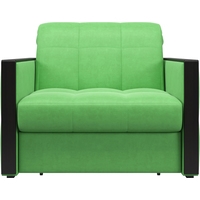 Кресло-кровать 4 сезона Лион 0,8 (velutto 31 зеленый/накладка венге)