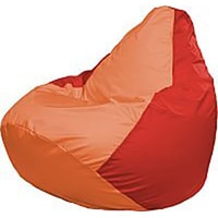 Кресло-мешок Flagman Груша Медиум Г1.1-217 (оранжевый/красный)