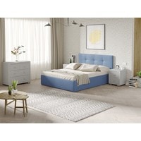 Кровать Ormatek Uno 180x200 (рогожка, тетра голубой)