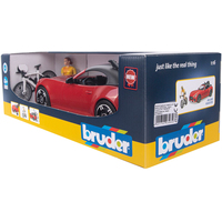 Легковой автомобиль Bruder Roadster спортивный с фигуркой 03485
