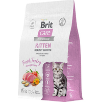 Сухой корм для кошек Brit care Superpremium Kitten с индейкой для котят, беременных и кормящих кошек (здоровый рост) 400 г