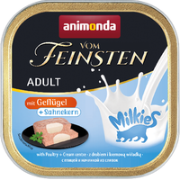 Консервированный корм для кошек Animonda Vom Feinsten Adult с птицей и начинкой из сливок 100 г