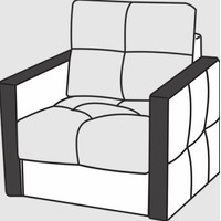Кресло-кровать Rivalli Манхэттен (Sense 02 Cappucino)