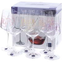 Набор бокалов для вина Bohemia Crystal Sandra 40728/Q9119/350