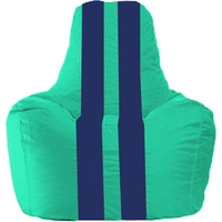 Кресло-мешок Flagman Спортинг С1.1-286 (бирюзовый/темно-синий)