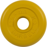 Диск MB Barbell Стандарт 31 мм (1x1.25 кг, желтый)