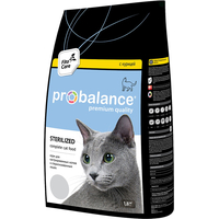 Сухой корм для кошек Probalance Sterilized (для кастрированных котов и стерилизованных кошек, с курицей) 1.8 кг