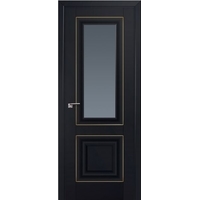 Межкомнатная дверь ProfilDoors 28U R 70x200 (черный матовый/мателюкс графит золотой)