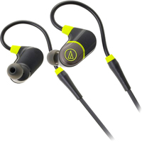 Наушники Audio-Technica ATH-Sport4 (черный, зеленый)