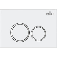 Унитаз подвесной Roxen Antares в комплекте с инсталляцией StounFix Slim 6 в 1 501057 (кнопка: белый глянец)