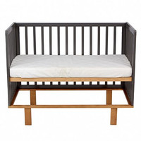 Классическая детская кроватка Polini Kids Simple 340 (графит/дуб каменный)