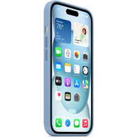 Чехол для телефона Apple MagSafe Silicone Case для iPhone 15 Plus (зимний синий)