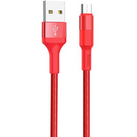 Кабель Hoco X26 USB Type-A - microUSB (1 м, красный)