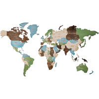 Пазл Woodary Карта мира XXL 3138 (1 уровень, multicolor)