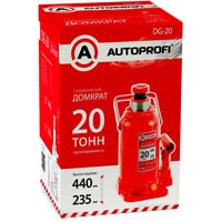 Бутылочный домкрат Autoprofi DG-20 20т
