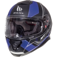 Мотошлем MT Helmets Thunder 3 SV Trace Matt (XS, черный/синий)