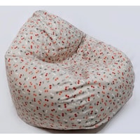 Кресло-мешок devi-bag грета, бежевый, узор ягоды
