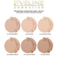 Компактная пудра Eveline Cosmetics Anti Shine Complex Pressed Powder (тон 31 transparent)