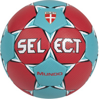 Гандбольный мяч Select Mundo (3 размер, красный/бирюзовый)