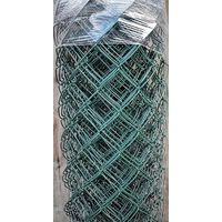 Строительная сетка Сетка-рабица в ПВХ 55х55 2.4мм 1.5x10м (зеленый)