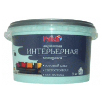 Краска Palizh Интерьерная моющаяся 3.7 кг (мята)