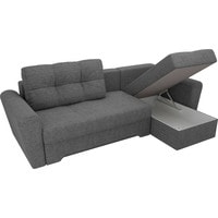 Угловой диван Лига диванов Амстердам 28225 (правый, рогожка, серый)