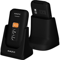 Кнопочный телефон Maxvi E5 (черный)