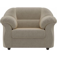 Интерьерное кресло Лига диванов Карнелла 105837 (микровельвет, бежевый)