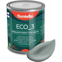 Краска Finntella Eco 3 Wash and Clean Sammal F-08-1-1-LG101 0.9 л (серо-зеленый)