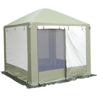Тент-шатер Митек Пикник 2.5x2.5 м (хаки/бежевый)