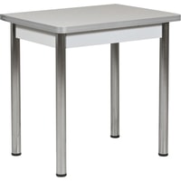 Кухонный стол Рамзес Ломберный 80x60 (серый, ноги хром)