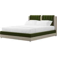Кровать Лига диванов Камилла 200x160 101309 (зеленый/бежевый)