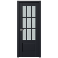 Межкомнатная дверь ProfilDoors 104U L 60x200 (черный матовый, стекло матовое)