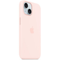 Чехол для телефона Apple MagSafe Silicone Case для iPhone 15 Plus (светло-розовый)