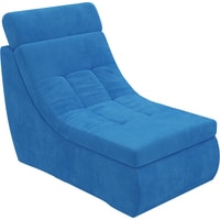 Элемент модульного дивана Лига диванов Холидей люкс 105658 (велюр, голубой)