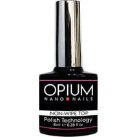 Топ Opium Nano nails Non-Wipe Top без липкого слоя 8 мл