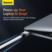 Кабель Baseus CoolPlay Series USB Type-C - USB Type-C (1 м, белый)