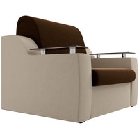 Кресло-кровать Лига диванов Сенатор 100693 80 см (коричневый/бежевый)