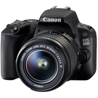 Зеркальный фотоаппарат Canon EOS 200D Kit 18-55 III (черный)