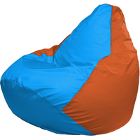 Кресло-мешок Flagman Груша Г2.1-278 (голубой/оранжевый)