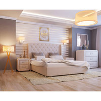 Кровать Уют Андорра 200х120 (velvet lux 45)
