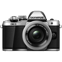 Беззеркальный фотоаппарат Olympus OM-D E-M10 Mark II Double Kit 14-42mm EZ + 40-150mm Silver