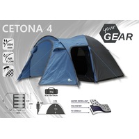 Кемпинговая палатка Relmax Cetona 4-5 (серый/синий)